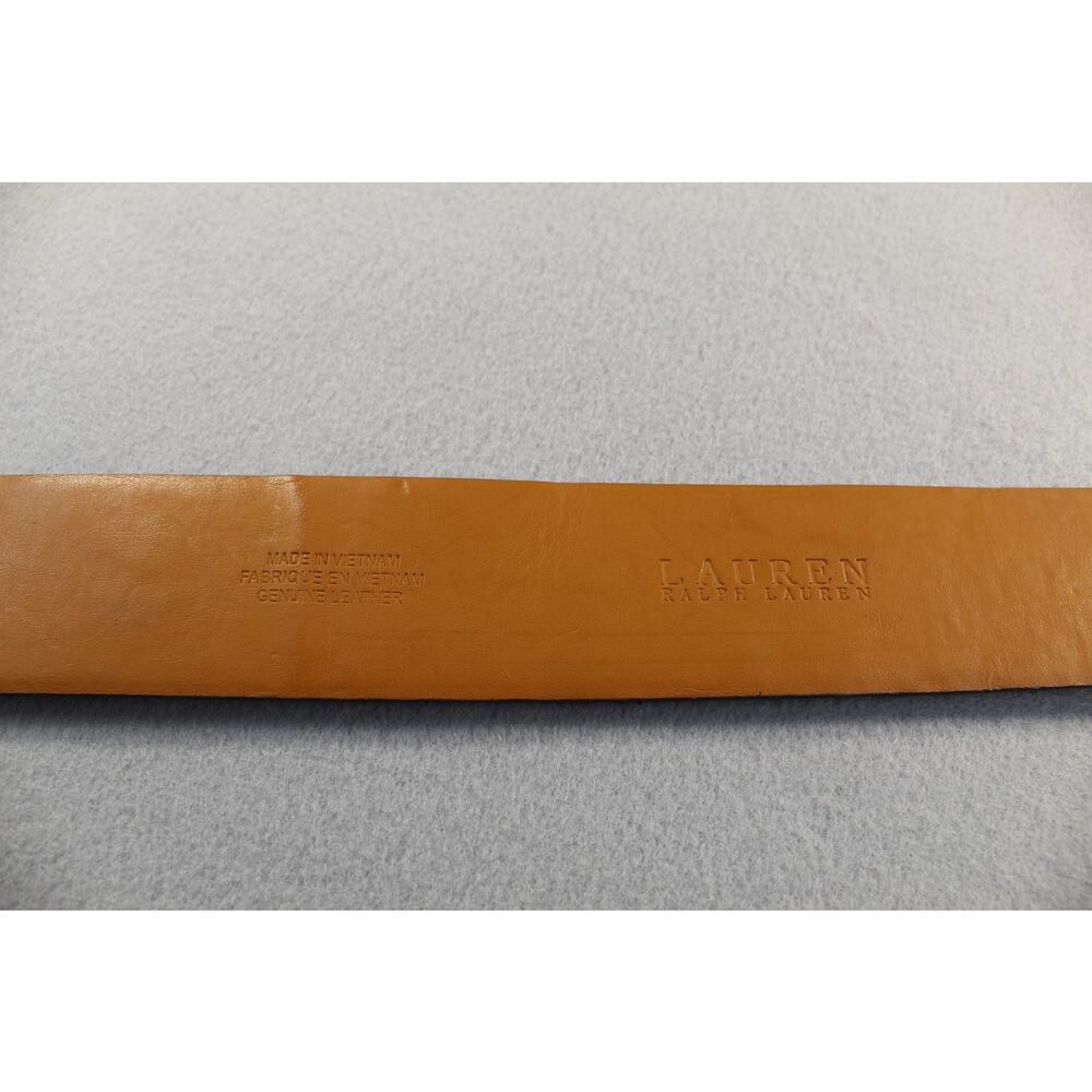 Lauren Ralph Lauren Belt Women's M Brown Leopard Print Wide Waist Leather Buckle - Picture 12 of 15